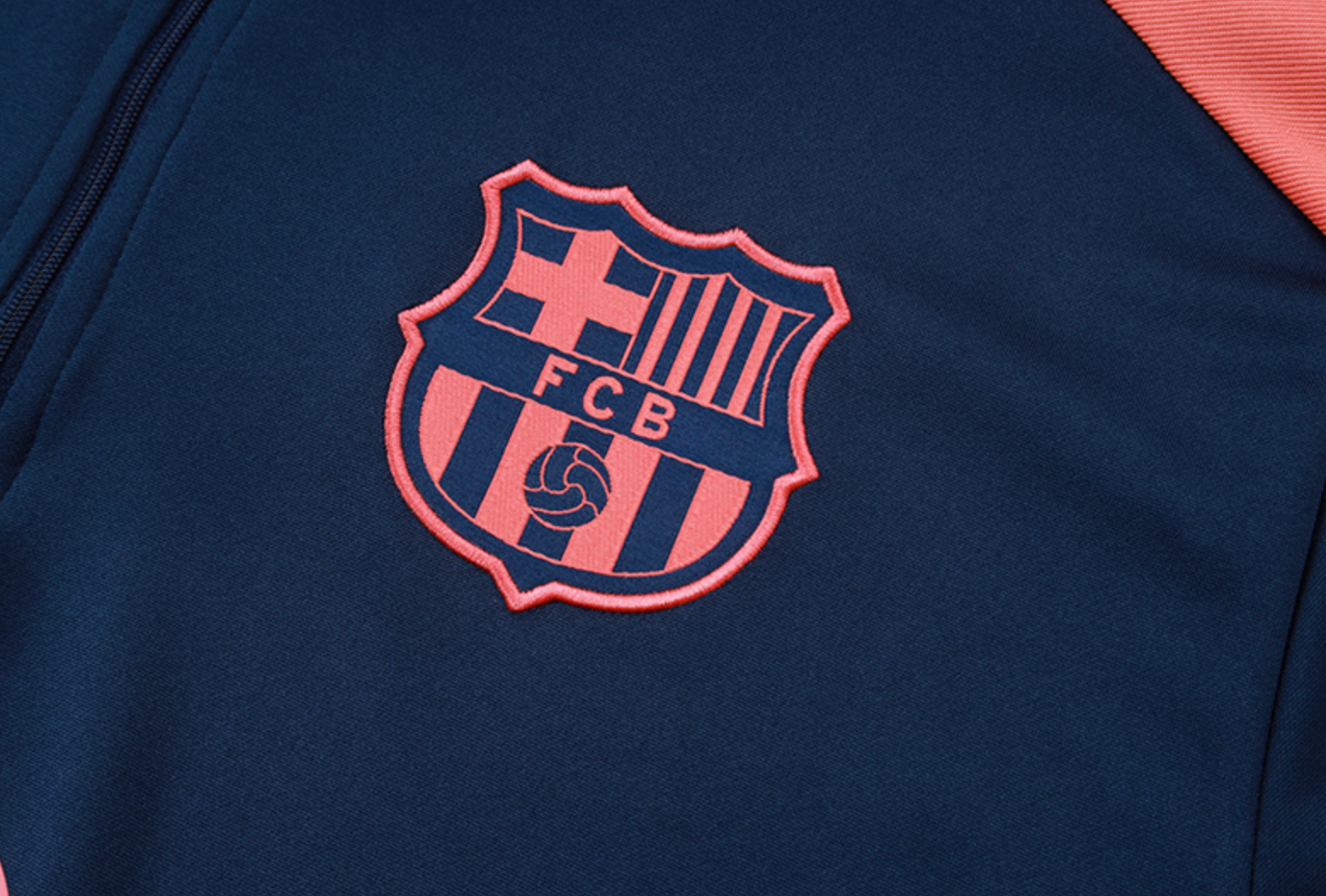 FC Barcelona 2025/2026 Blau-Pinker Trainingsanzug