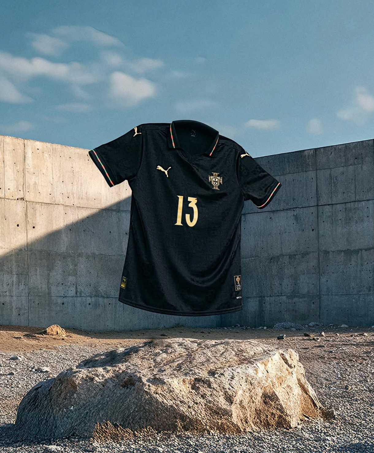 Portugal 2026 Sonderedition Eusébio Trikot – „Pantera Negra“ (Schwarzes Trikot)