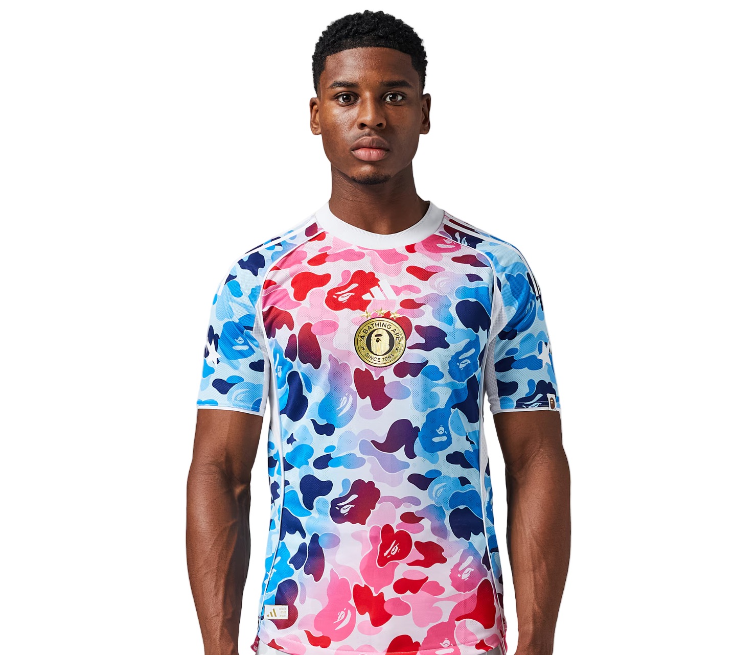 Bathing Ape (BAPE) 2026 Blau Pink Camo Trikot