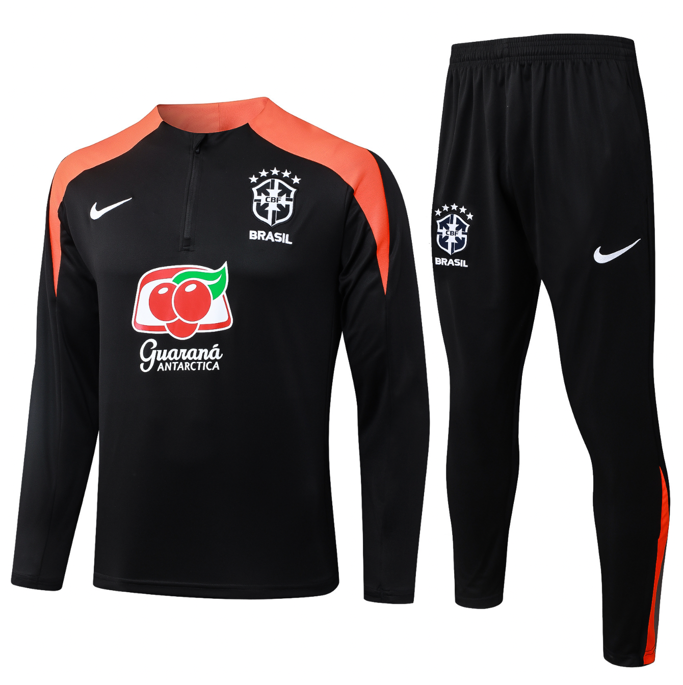 Brasilien 2027 schwarzer Trainingsanzug Guarana