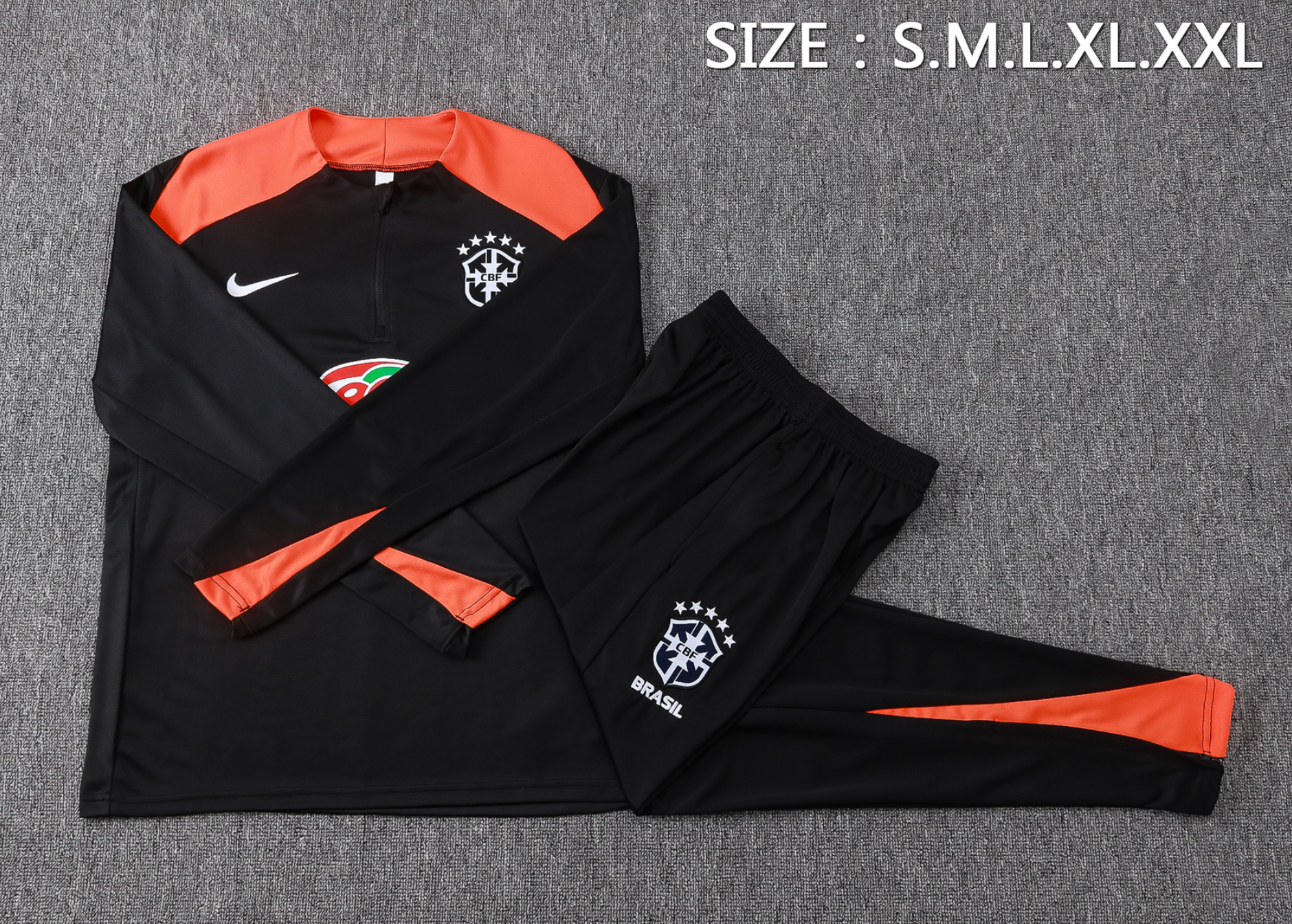 Brasilien 2027 schwarzer Trainingsanzug Guarana