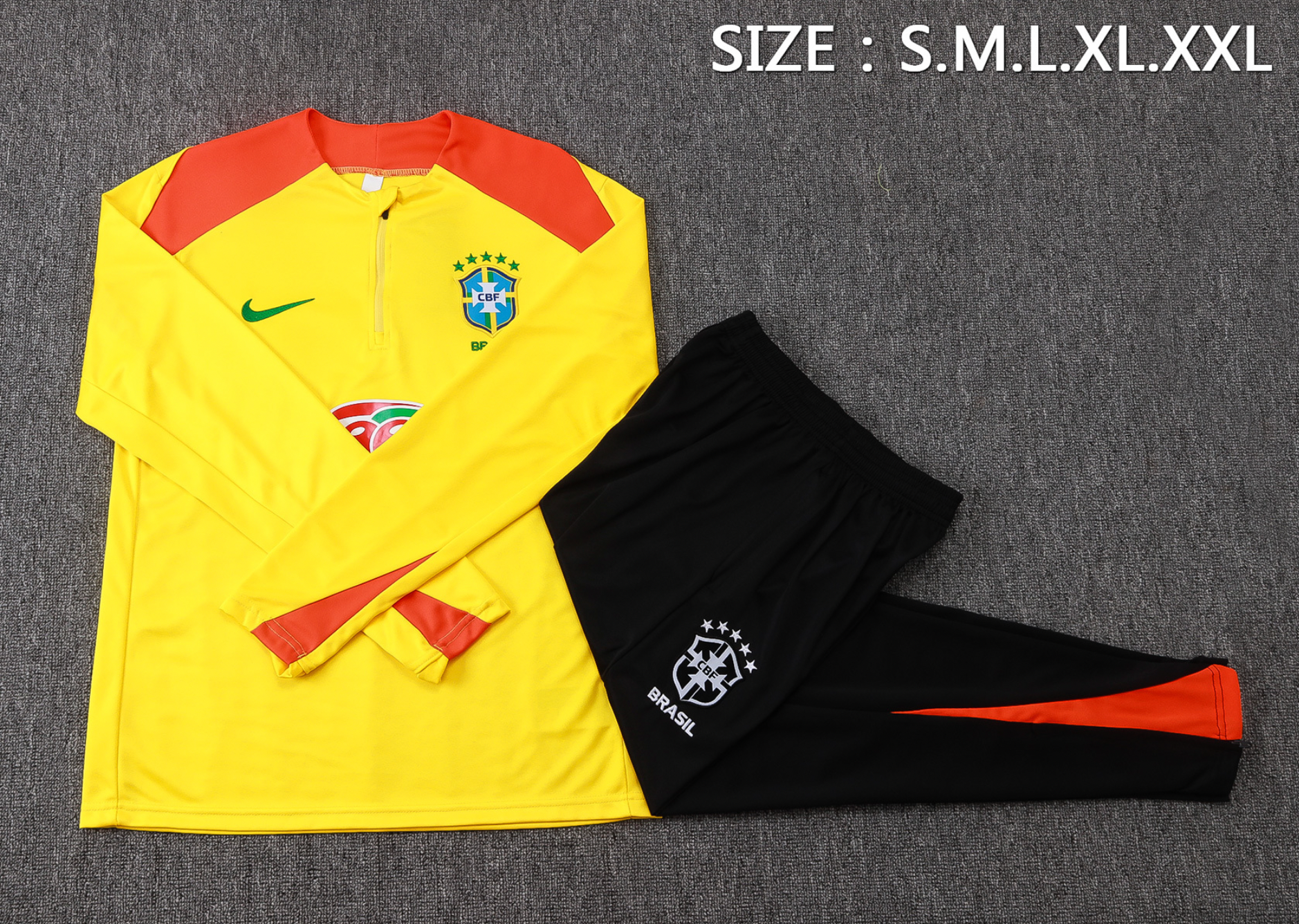 Brasilien 2027 gelber Trainingsanzug Guarana