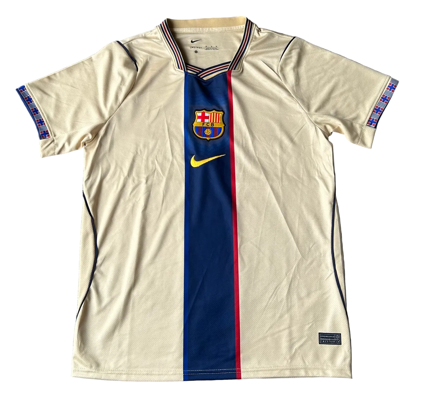 Maglia Retrò Ispirata FC BARCELONA 2026/2027 (Beige)
