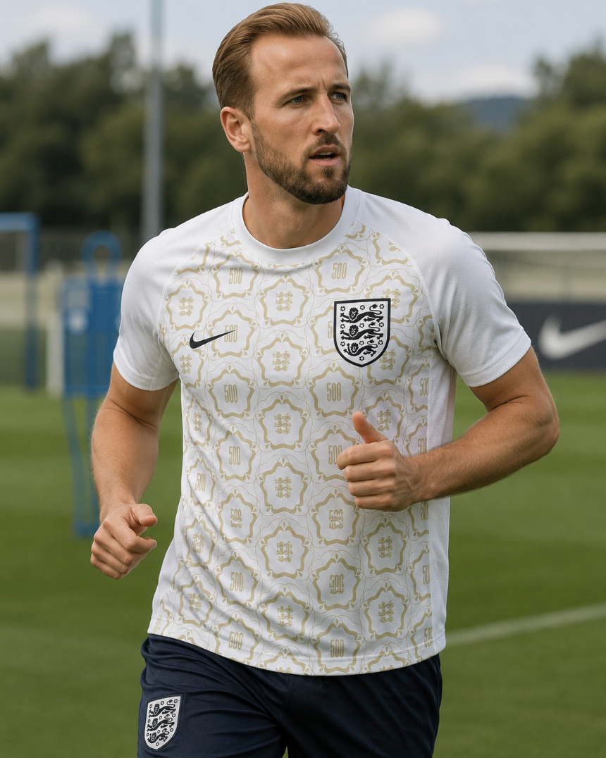England 2026/2027 Weißes Pre-Match Trikot