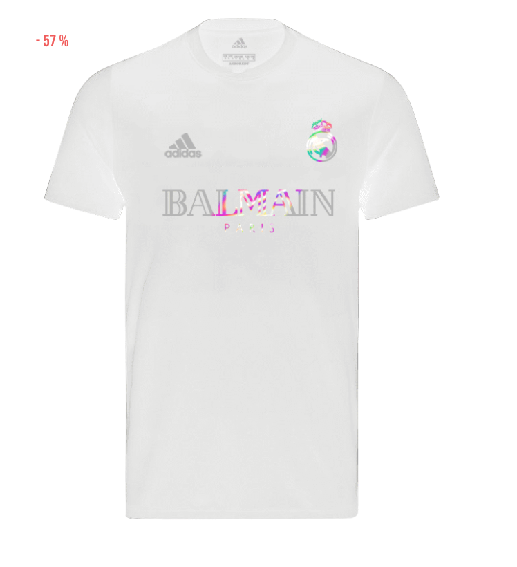 Maglia Real Madrid x Balmain Bianca