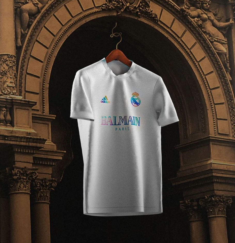 Maglia Real Madrid x Balmain Bianca