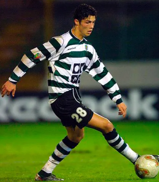 Maglia Calcio Manica Lunga Sporting Lisbona 2001/2003