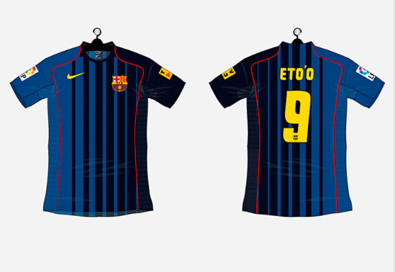 Maglia Away Retrò FC Barcelona 2004/05