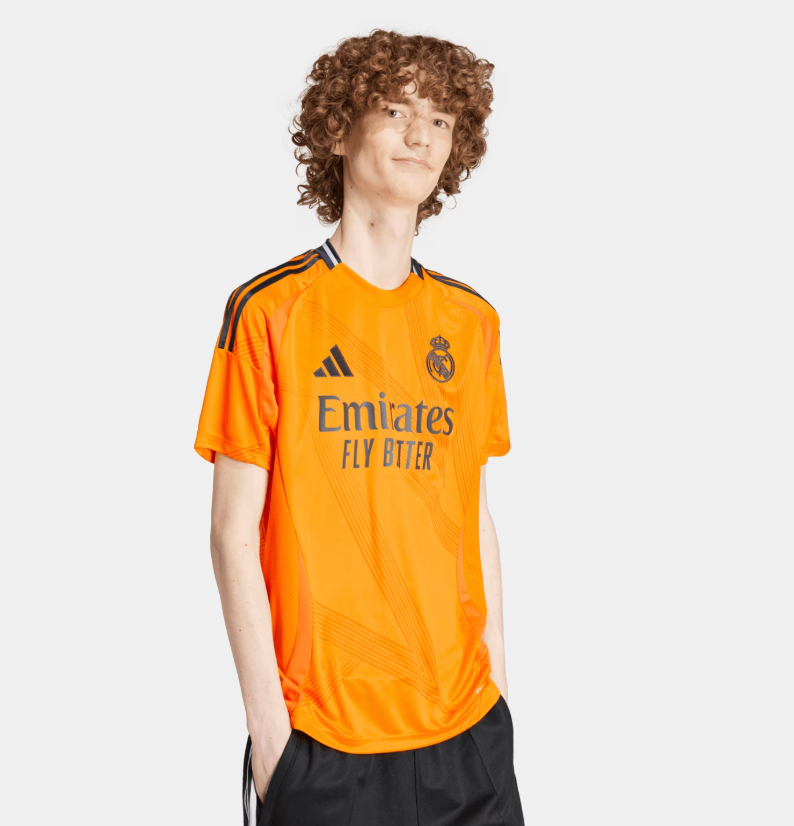 Real Madrid 2024/2025 Kit trasferta arancione