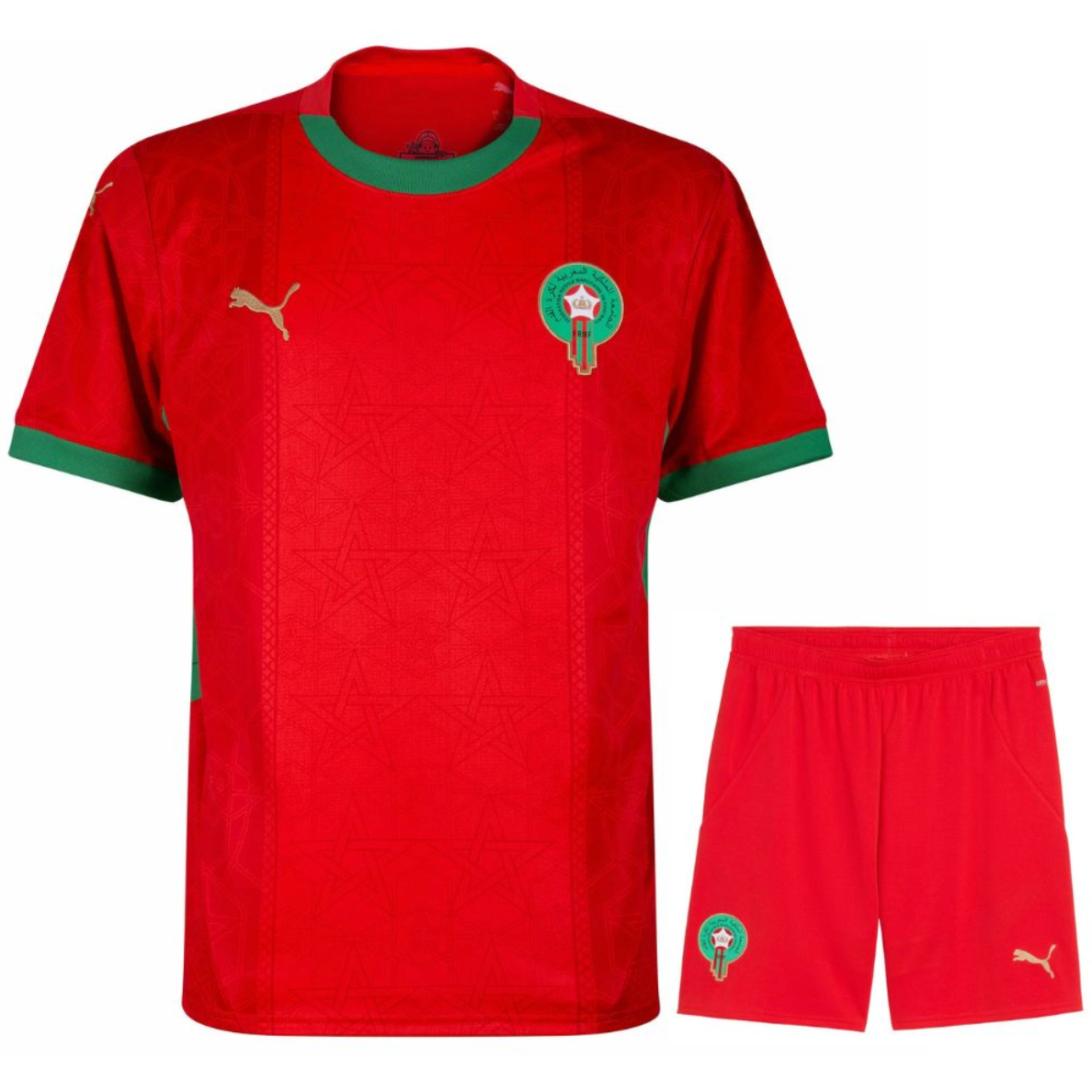 Marokko 2025 Kinder Heimtrikot  