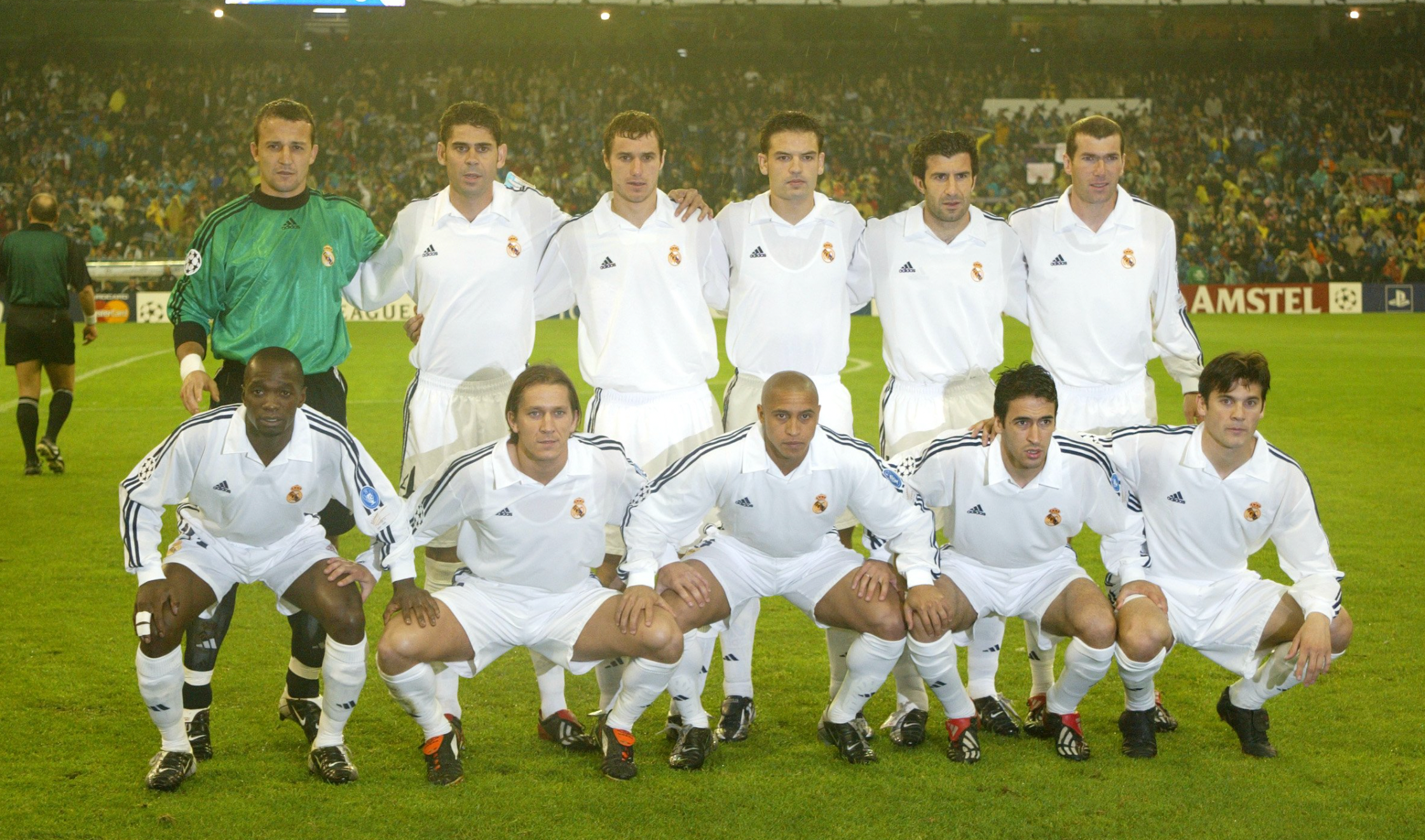 Camisola retro de manga comprida do Real Madrid 2001/2002