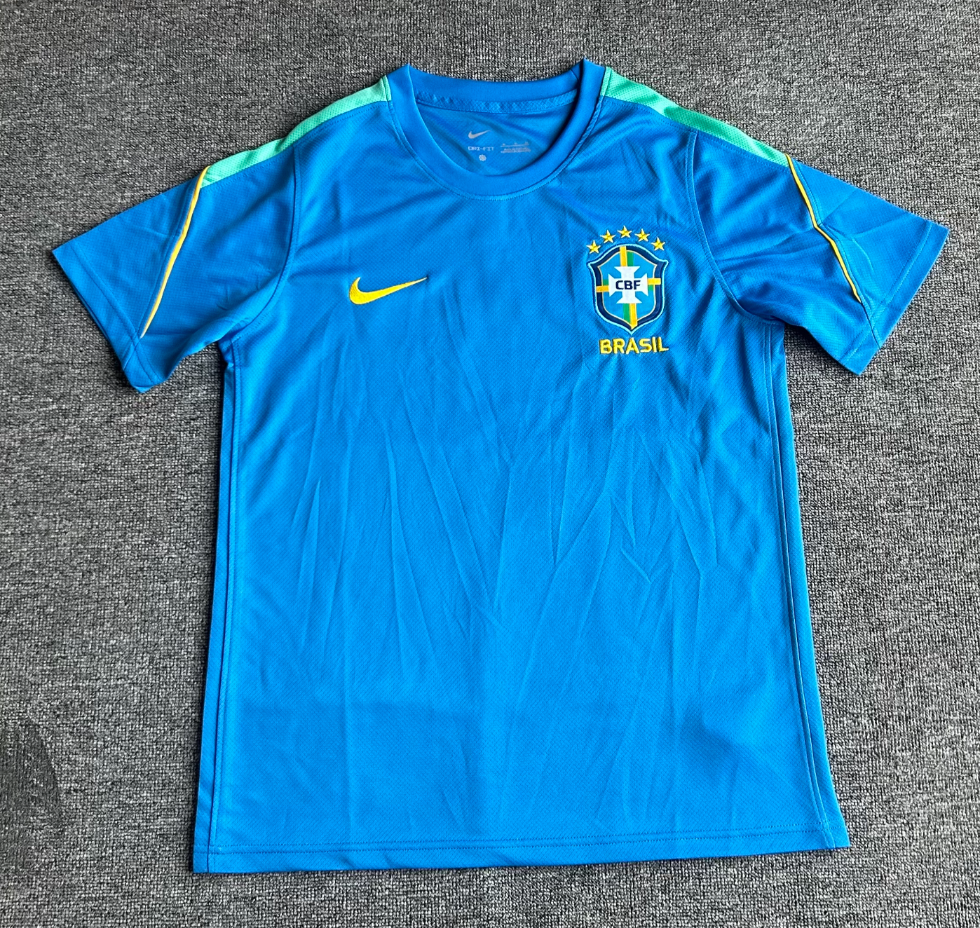 Brasilien Blaues Trainingsshirt 2026