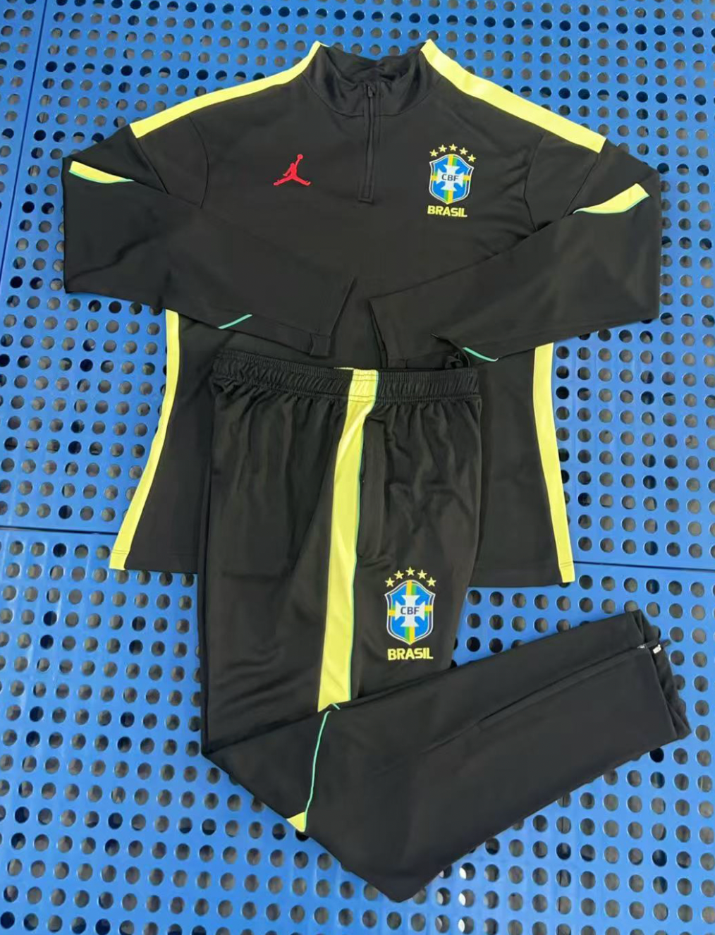 Brasilien Jordan Schwarzer Trainingsanzug 2026