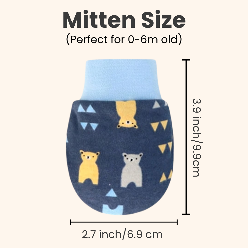 No Scratch Baby Mittens (6-Pack)