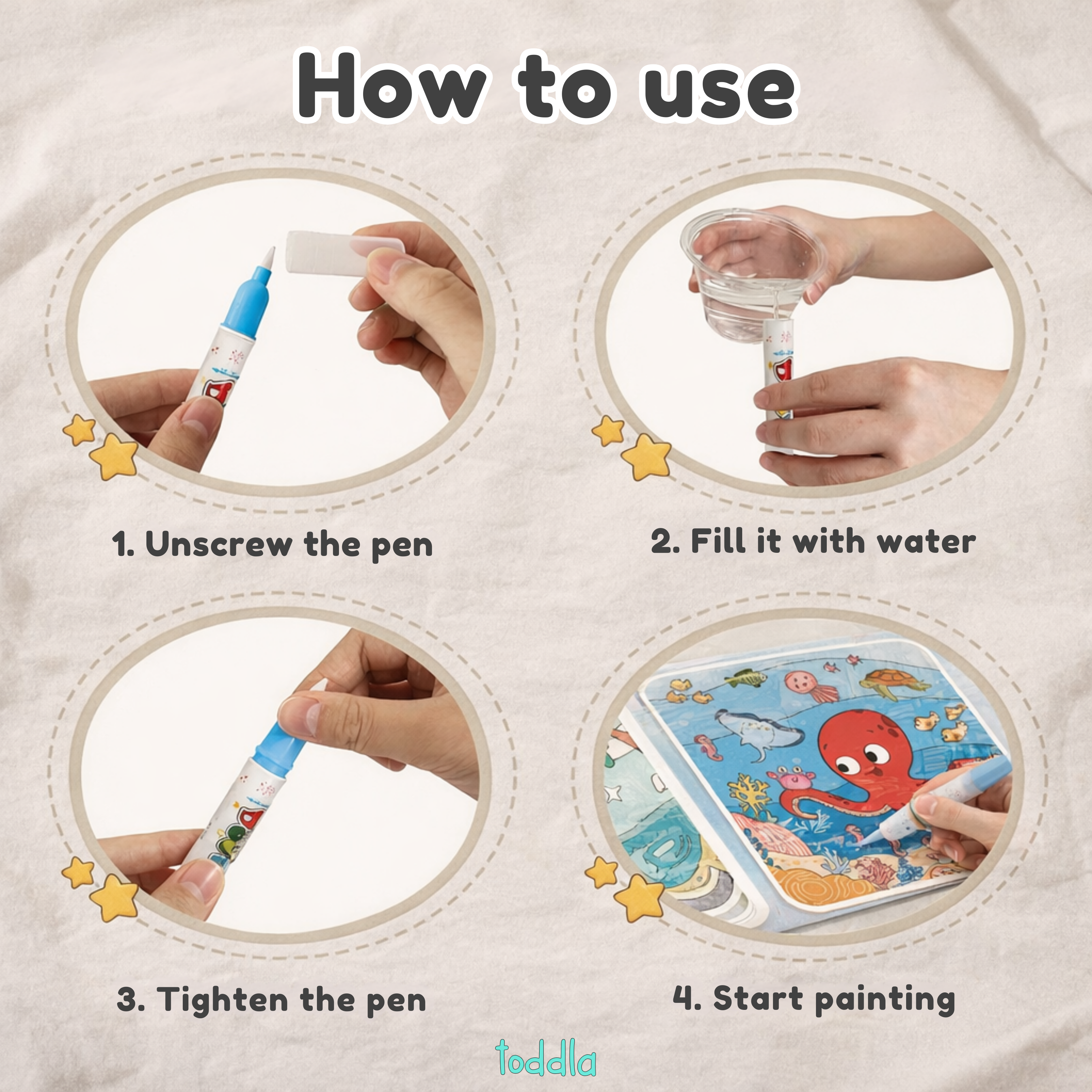 Magic Water Coloring Book