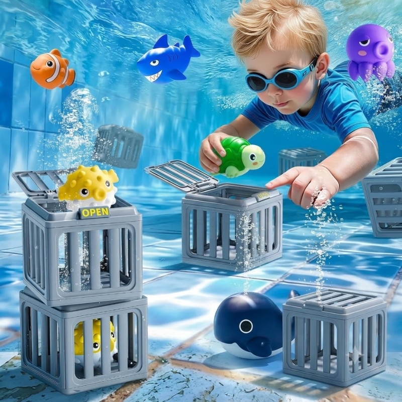 Pool Diving Bath Toy Sets