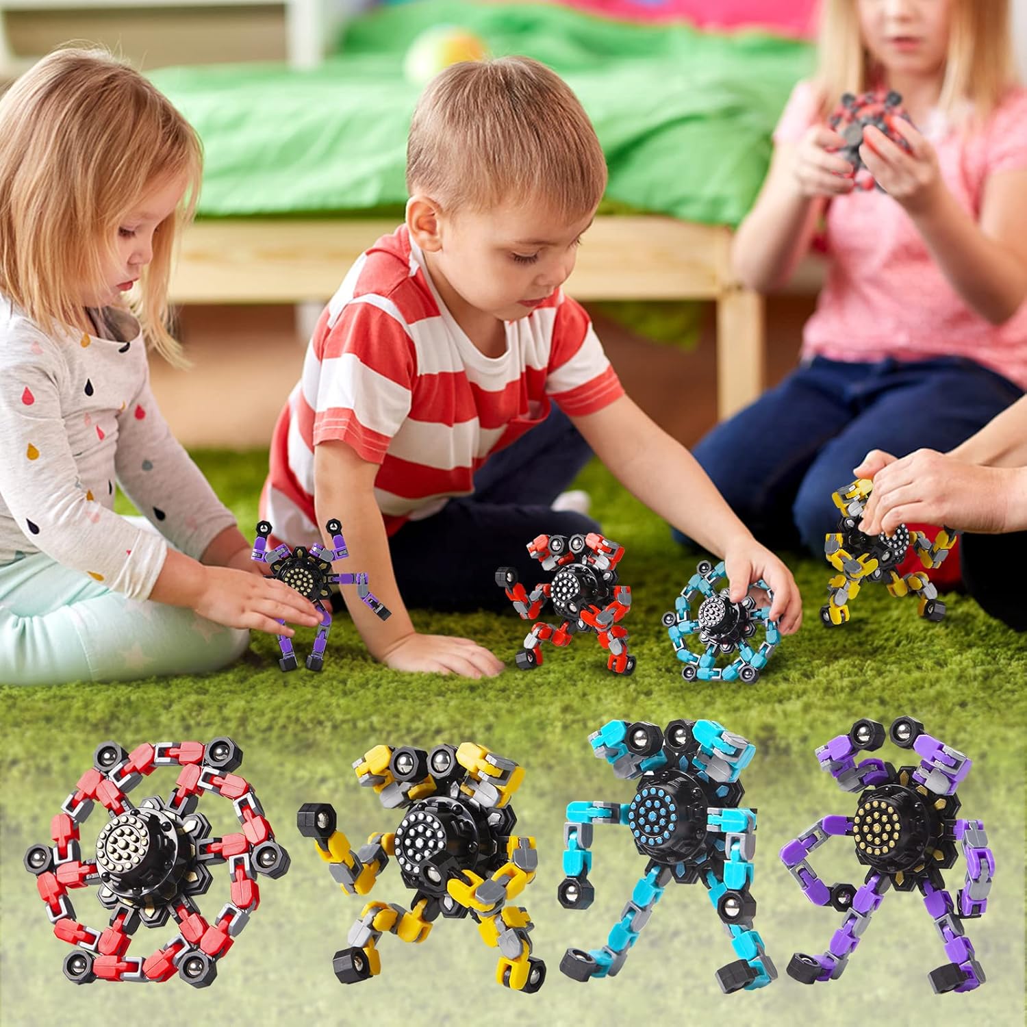 Transformer Fidget Spinners (4 Pack)