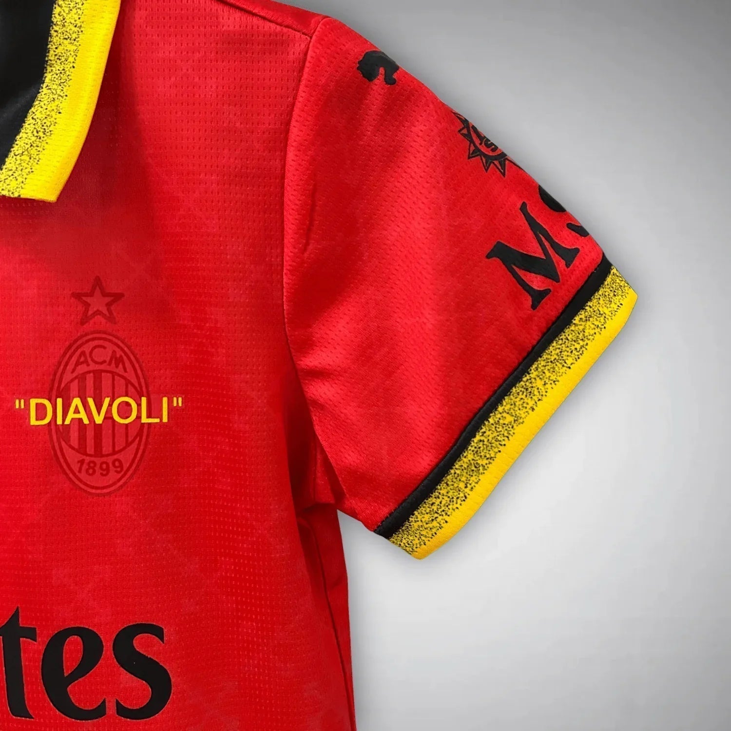AC Mailand Off-White Rotes Kindertrikot 2025/2026