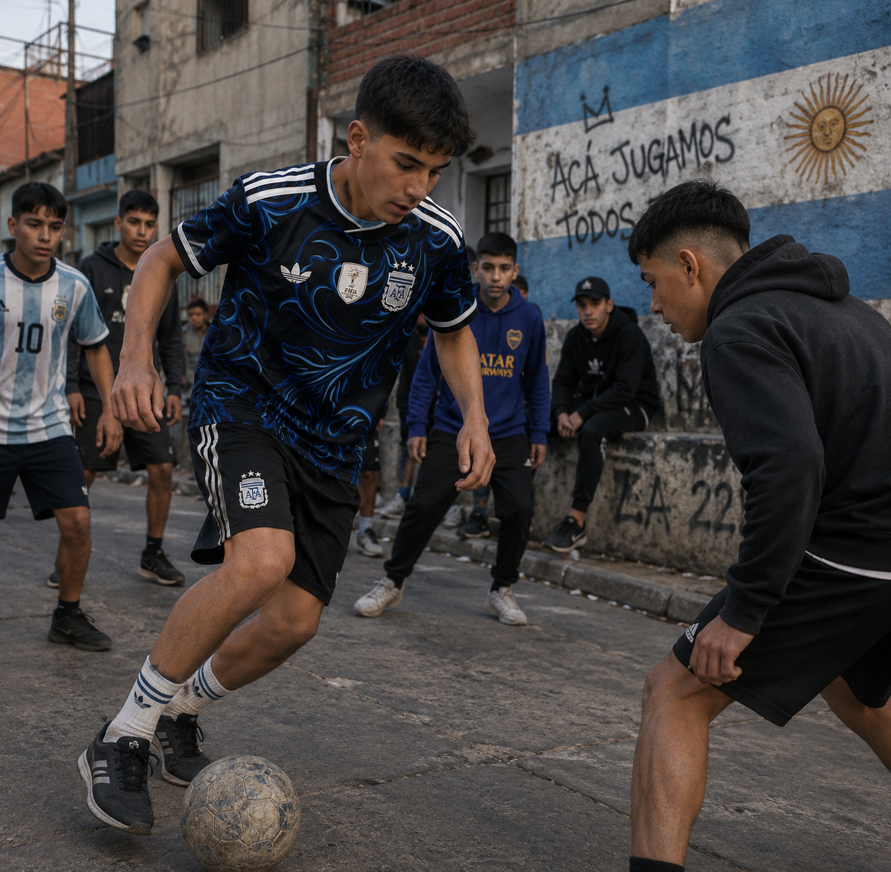 Maglia Trasferta Argentina Bambini Coppa del Mondo 2026