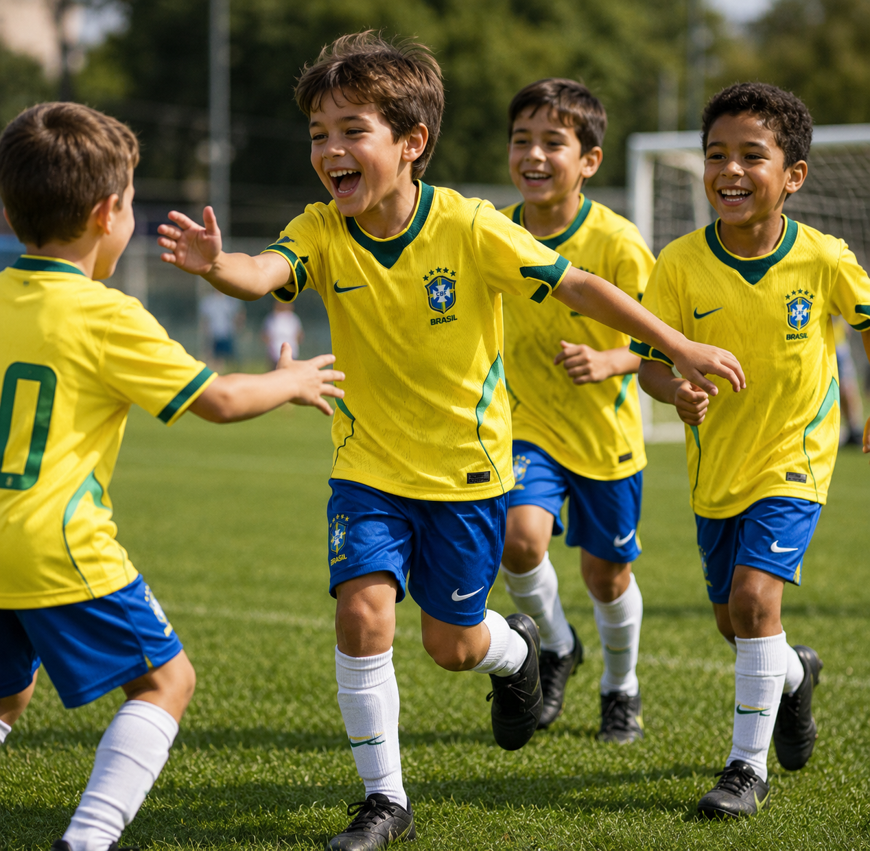 Brasilien Heim-WM-Kindertrikot 2026