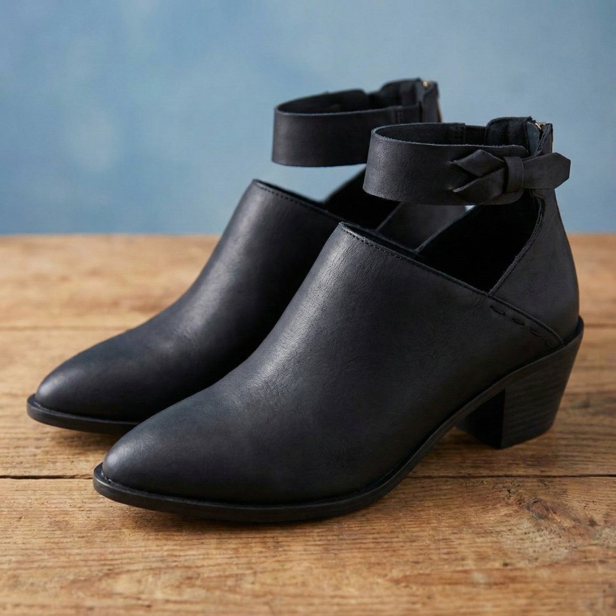 Chic Block Heel Ankle Boots