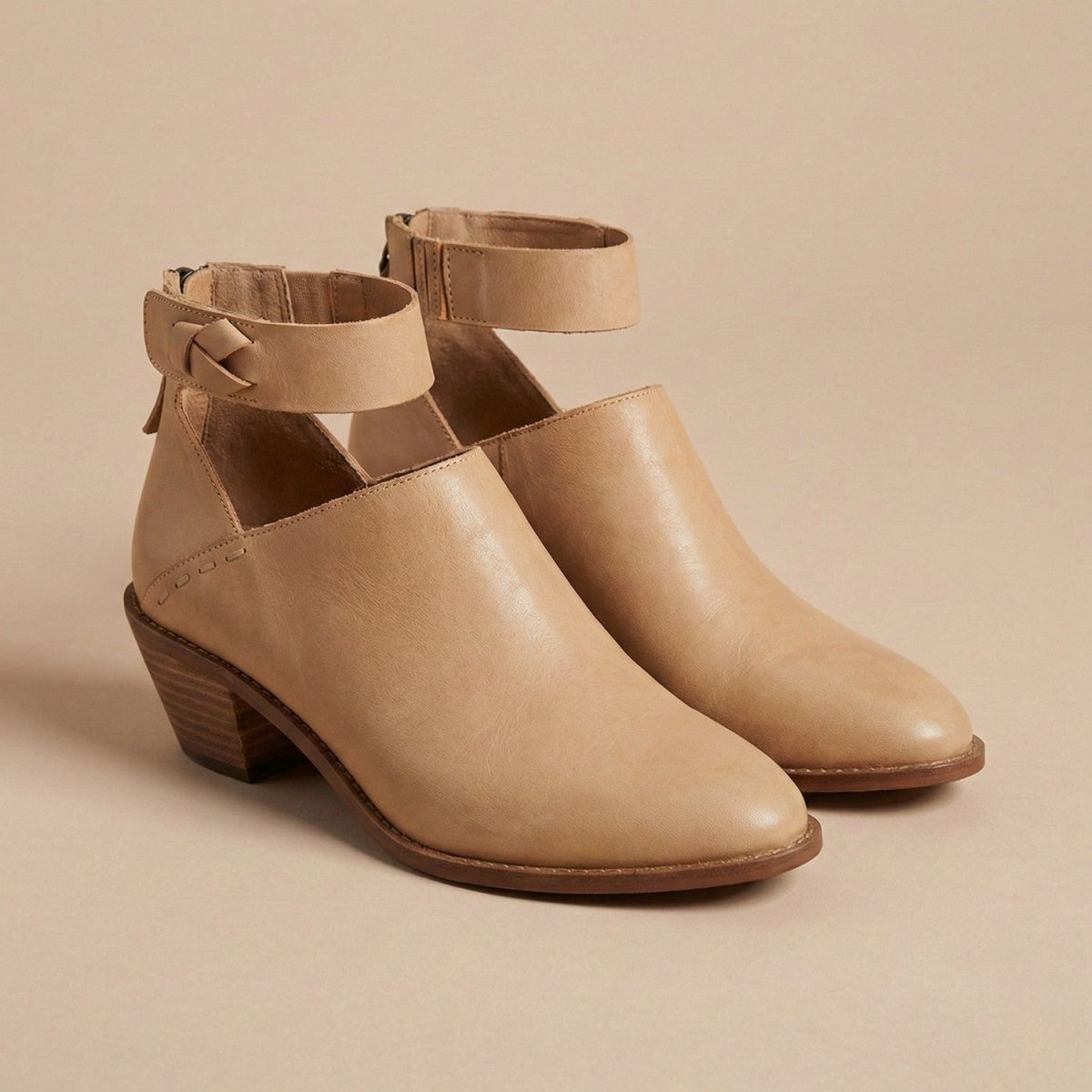 Chic Block Heel Ankle Boots