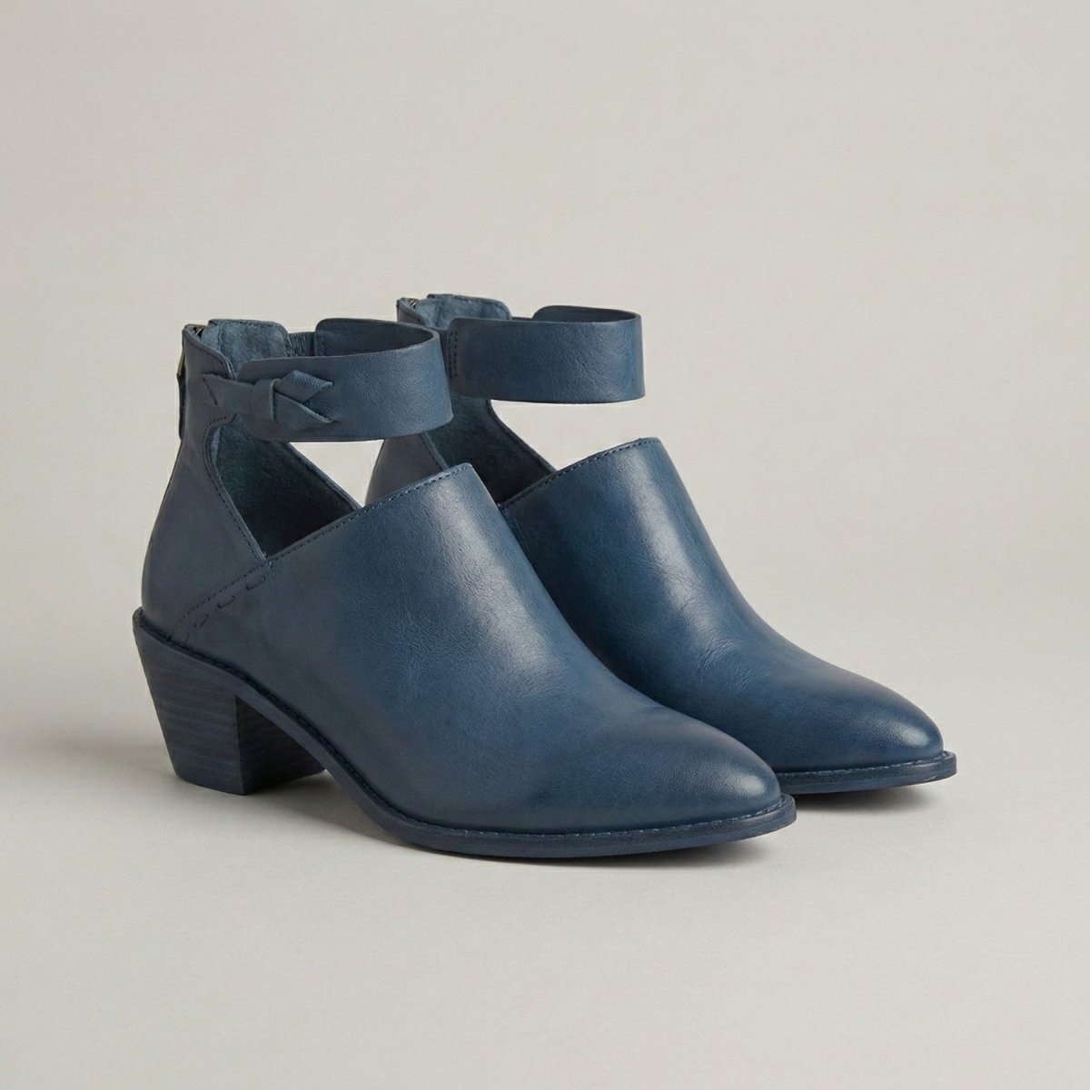 Chic Block Heel Ankle Boots