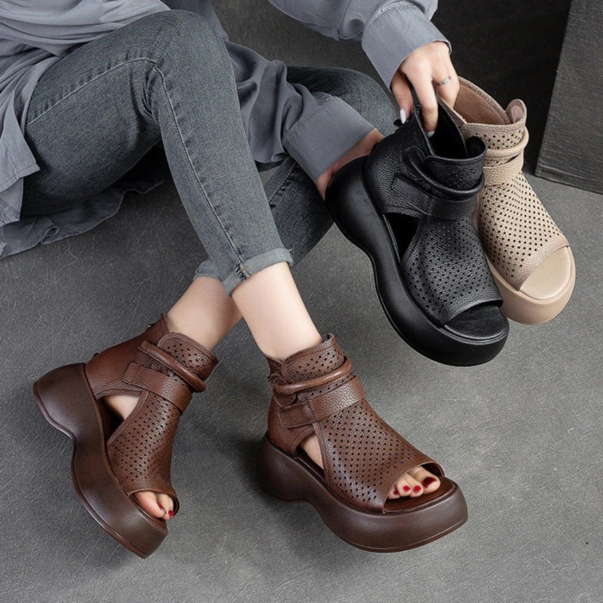 Chunky Comfort Support Sandals
