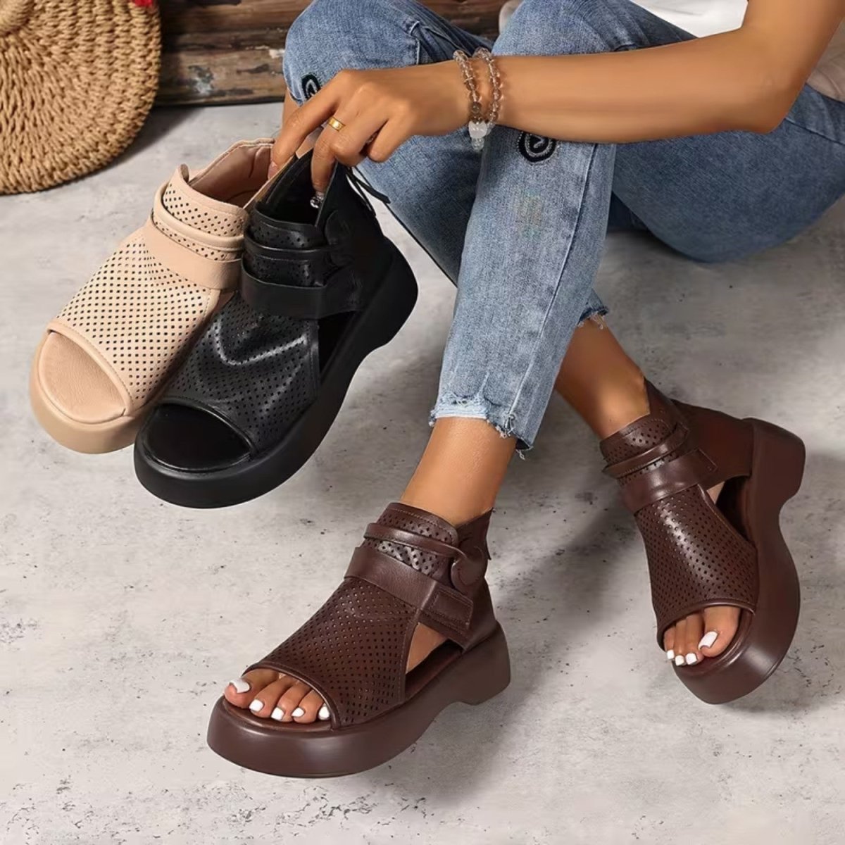 Chunky Comfort Support Sandals