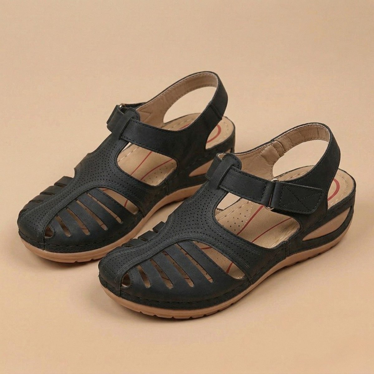 Closed Toe Comfort Sandals