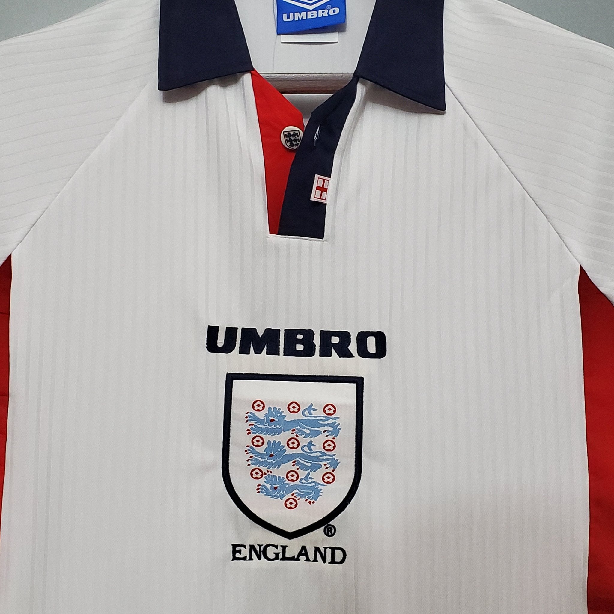 1998 England Heim Retro-Trikot