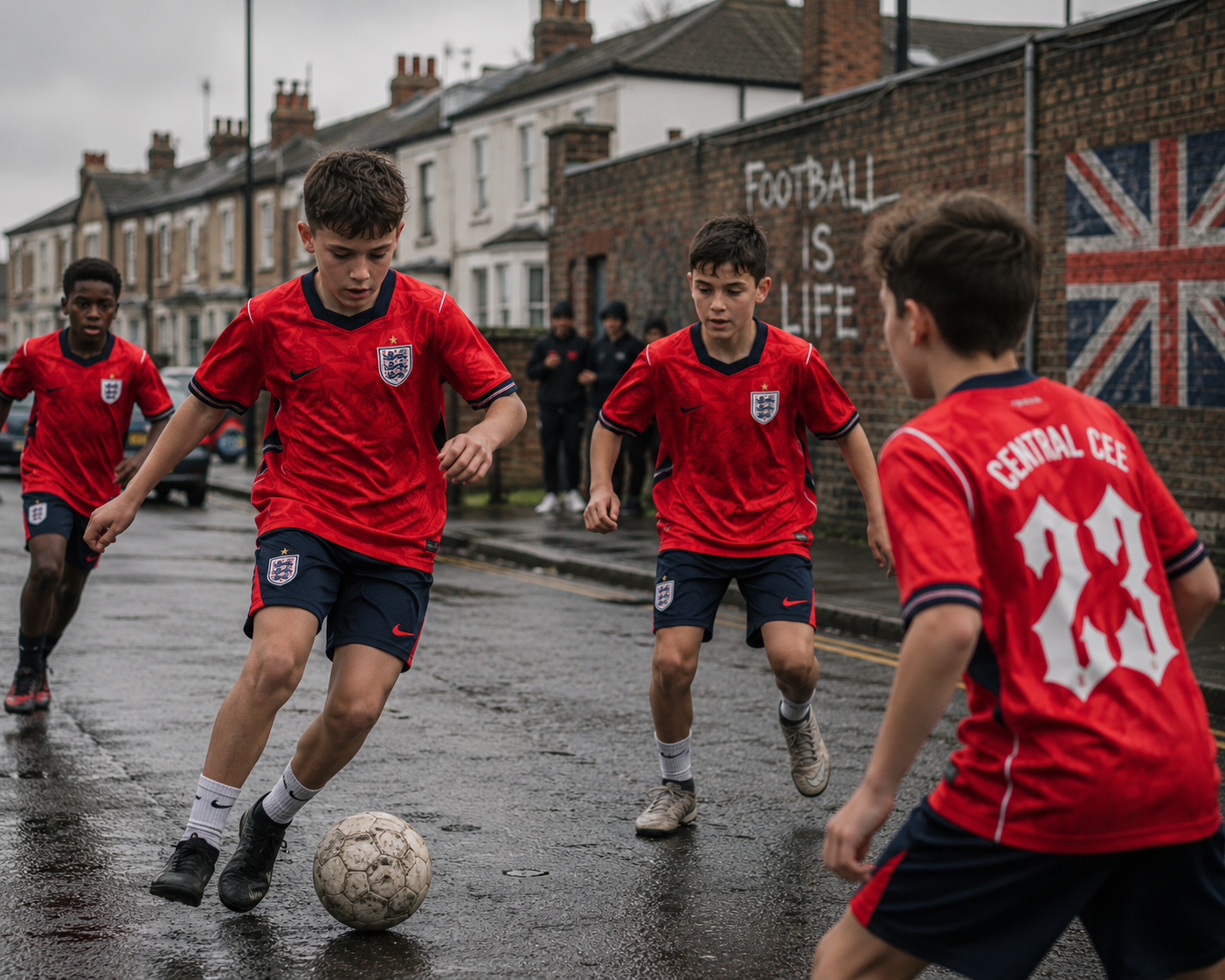 England Kindertrikot WM 2026 Rot