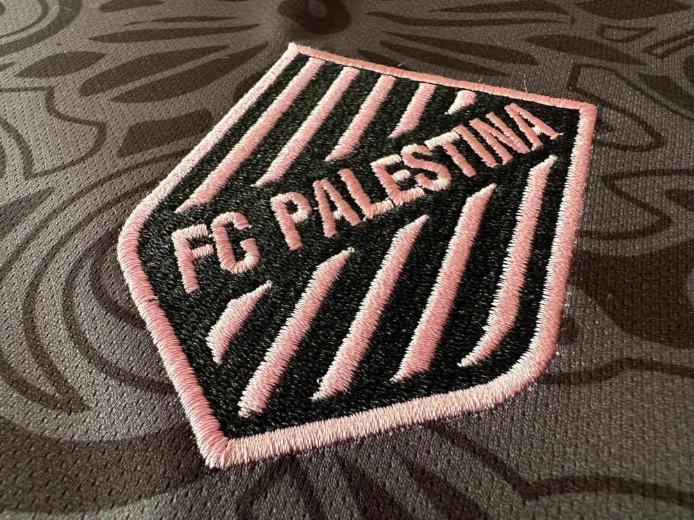 FC Palestina x Farrah Azam Kollaborationsshirt Schwarzes Kit