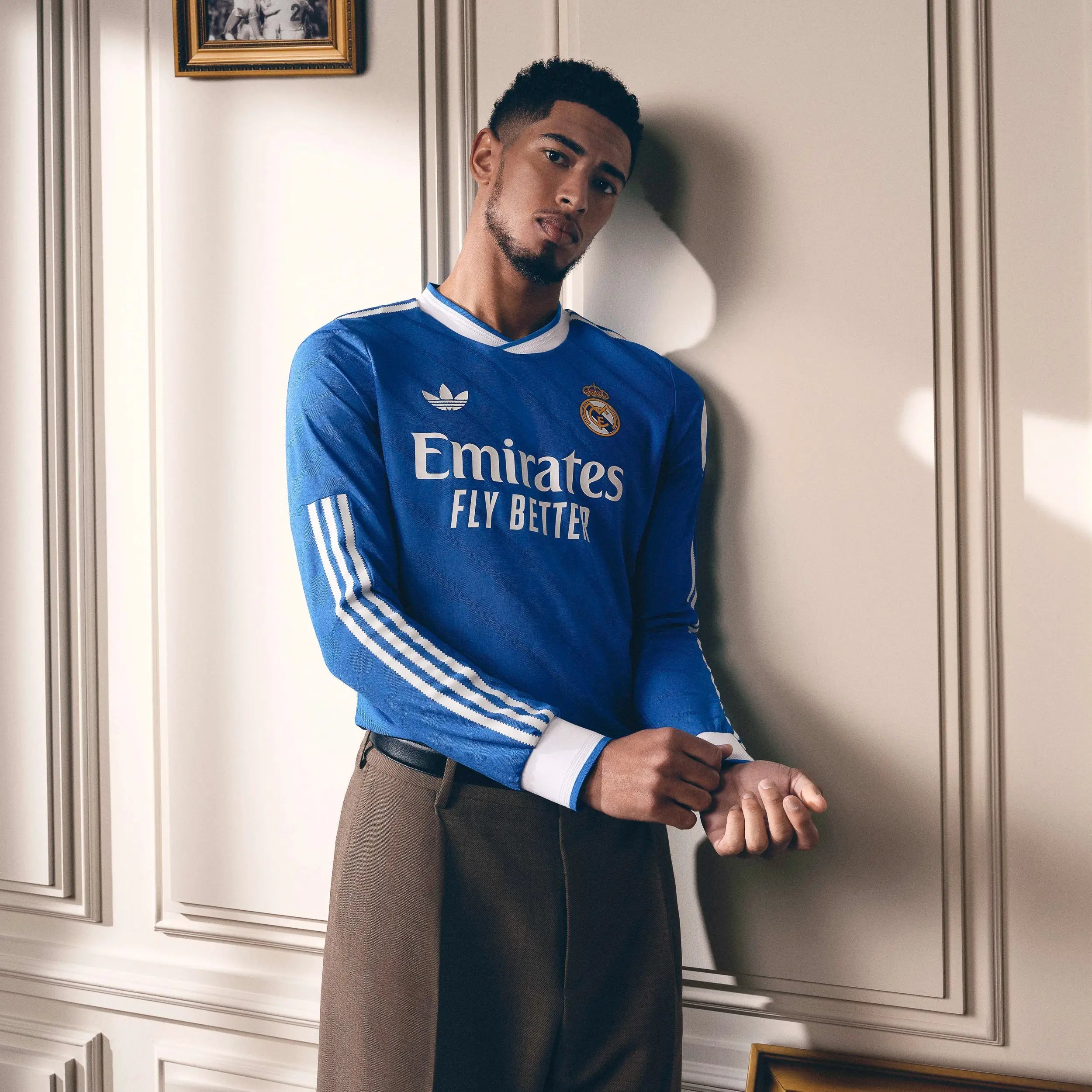 Real Madrid 2025/2026 Auswärtstrikot mit langen Ärmeln