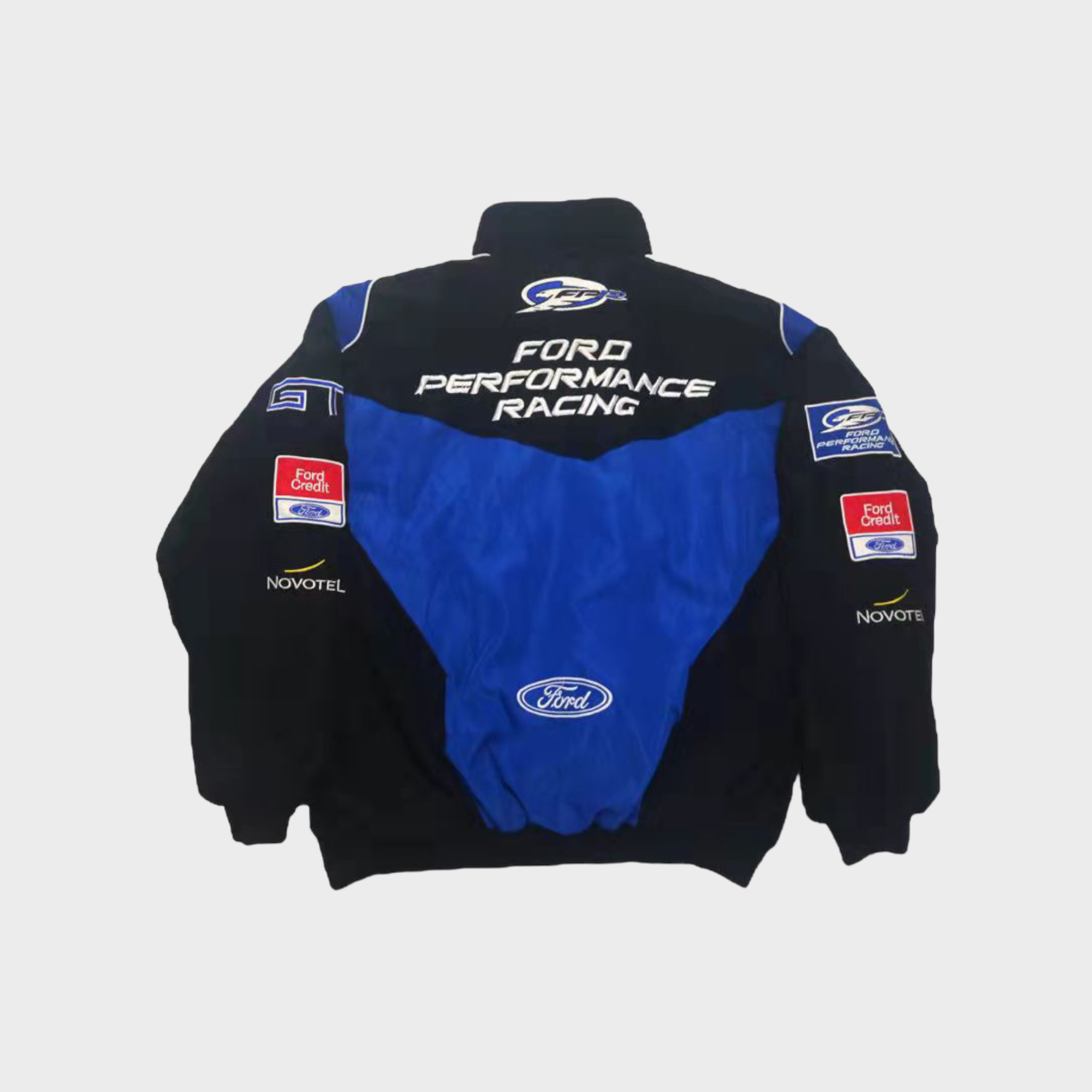 Ford Performance Racing Jacke – Blau & Schwarz Motorsport Team Reißverschluss-Mantel