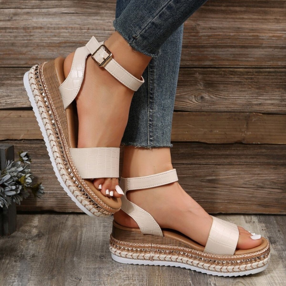 Platform Comfort Strap Sandals