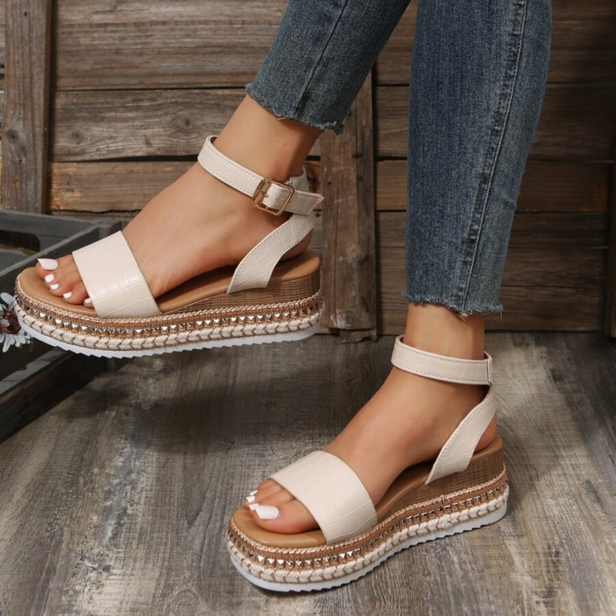 Platform Comfort Strap Sandals