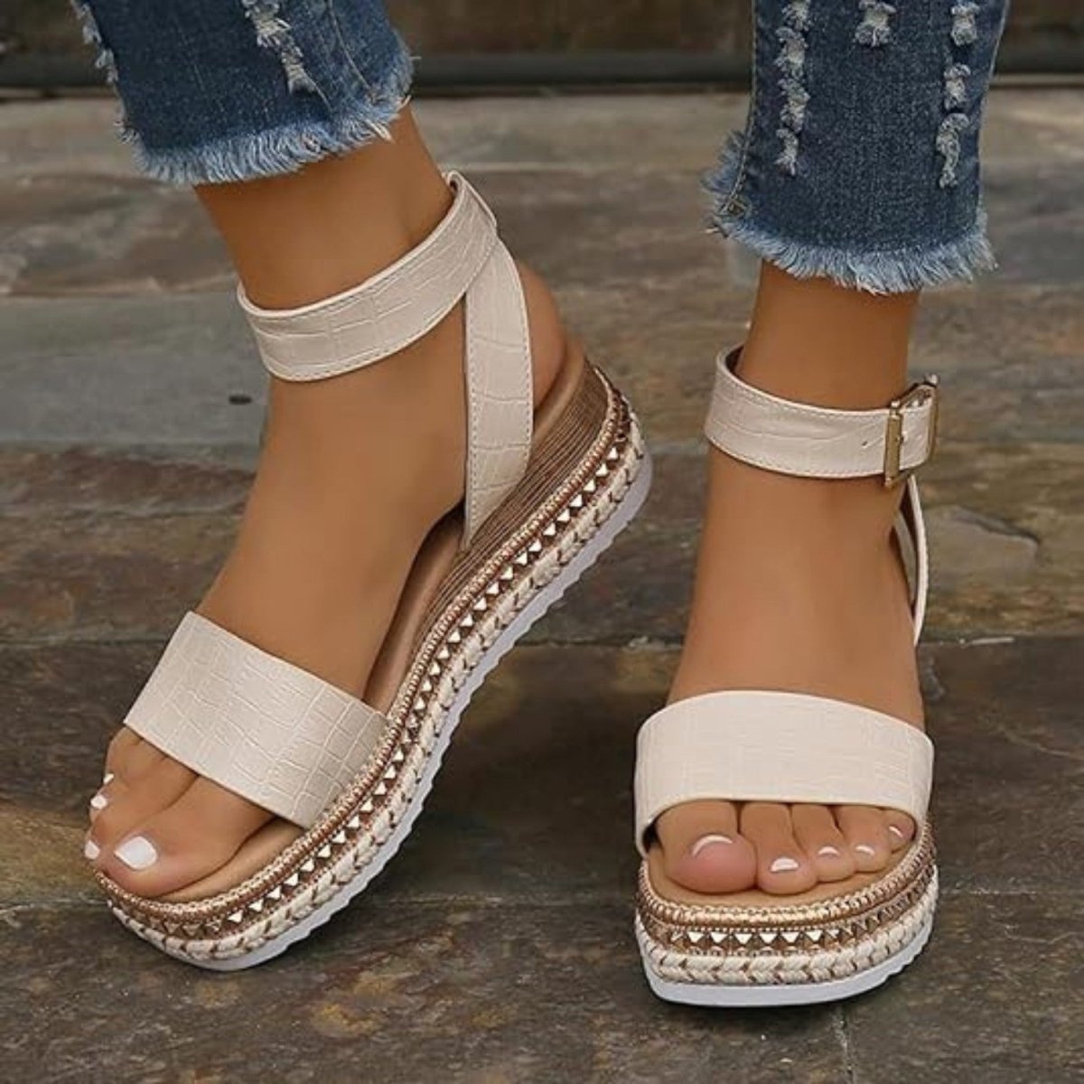 Platform Comfort Strap Sandals