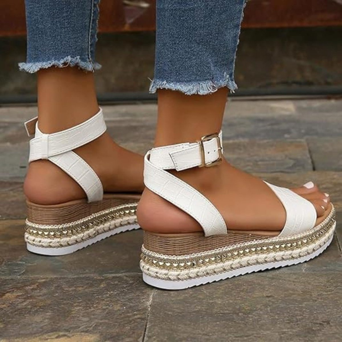 Platform Comfort Strap Sandals