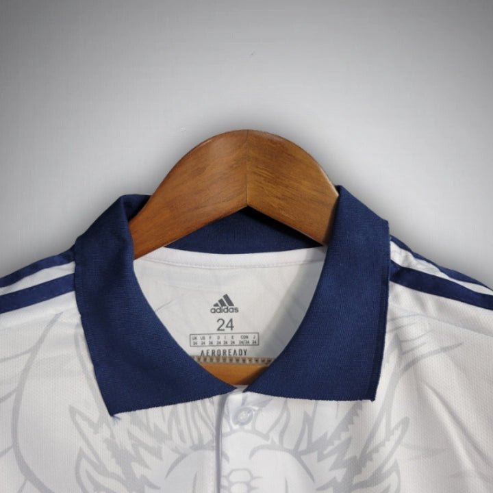 Real Madrid Weißes Drachen-Kindertrikot
