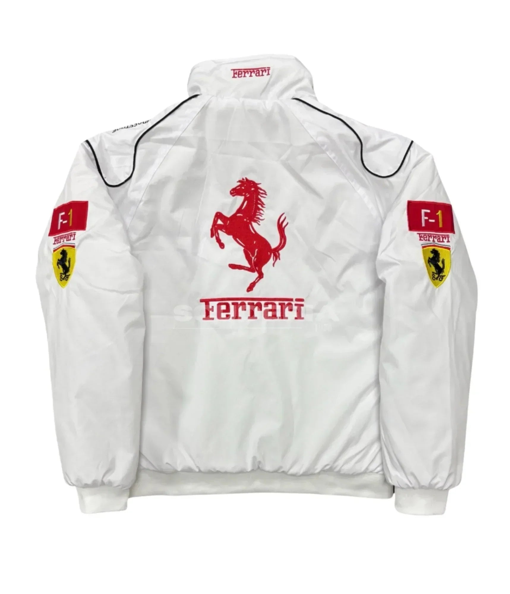 Ferrari F1 Vintage Weiße Rennjacke