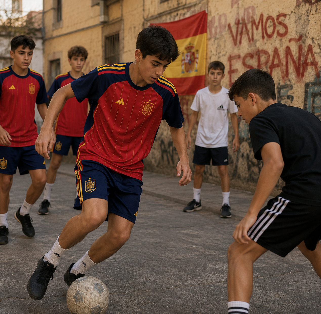 Spanien Heimtrikot Kinder 2026 Weltmeisterschaftsausgabe